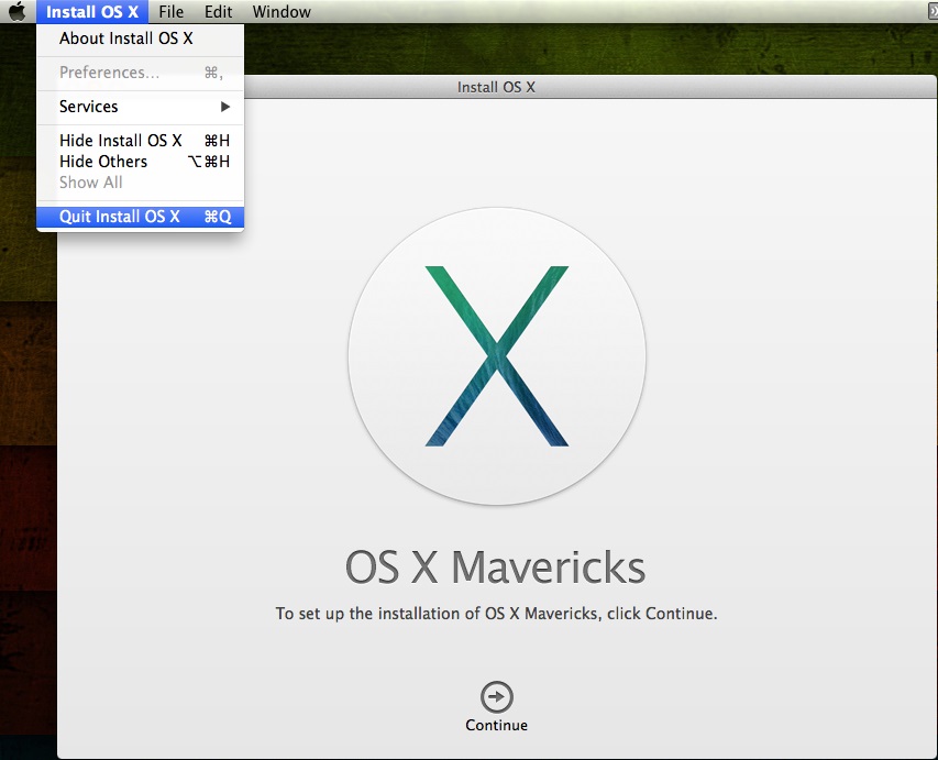 Install mac os x mavericks app download